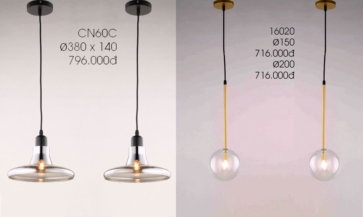 Đèn Thả Trang Trí Kiểu Dáng Hot Nhất Năm 2023